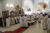  Божественная литургия и отпевание архимандрита Сергия (Шагаева) в Тихвинском храме Ногинска 